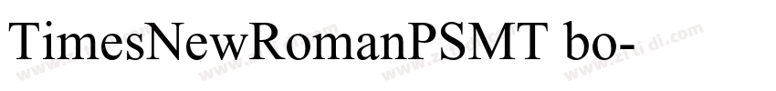 TimesNewRomanPSMT bo字体转换